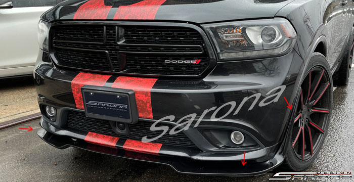 Custom Dodge Durango  SUV/SAV/Crossover Front Add-on Lip (2014 - 2020) - $675.00 (Part #DG-033-FA)